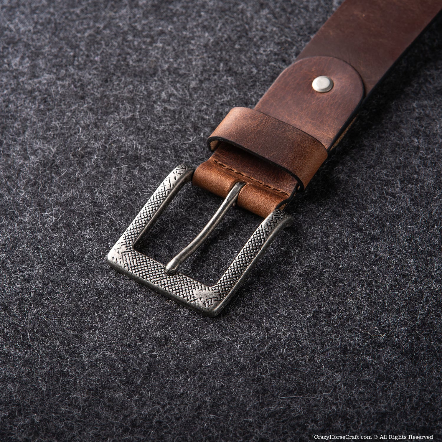 Vegetable Tanned Leather Belt | Classic Brown