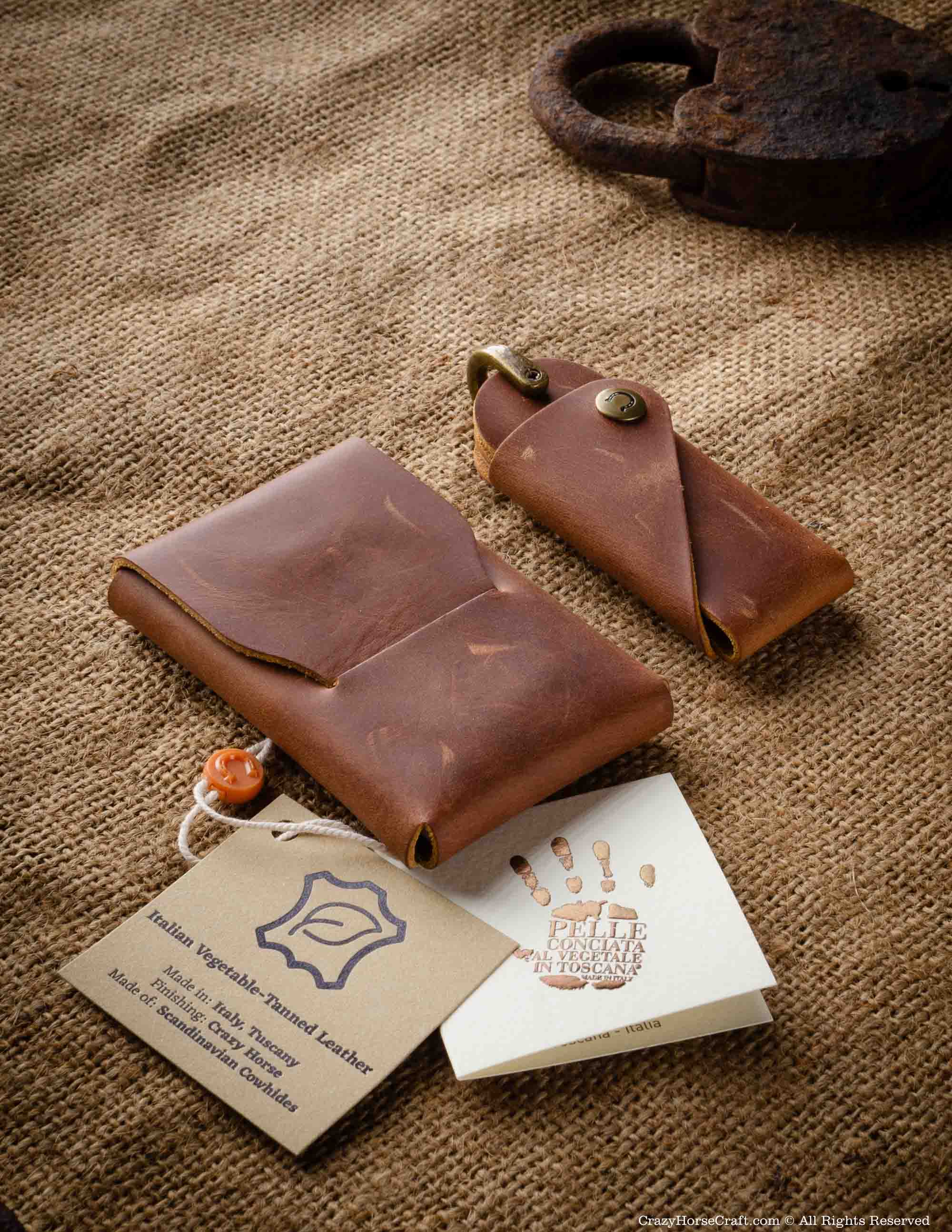 Crazy Horse Craft, Leather Case For IPhone Air, Carbon Black