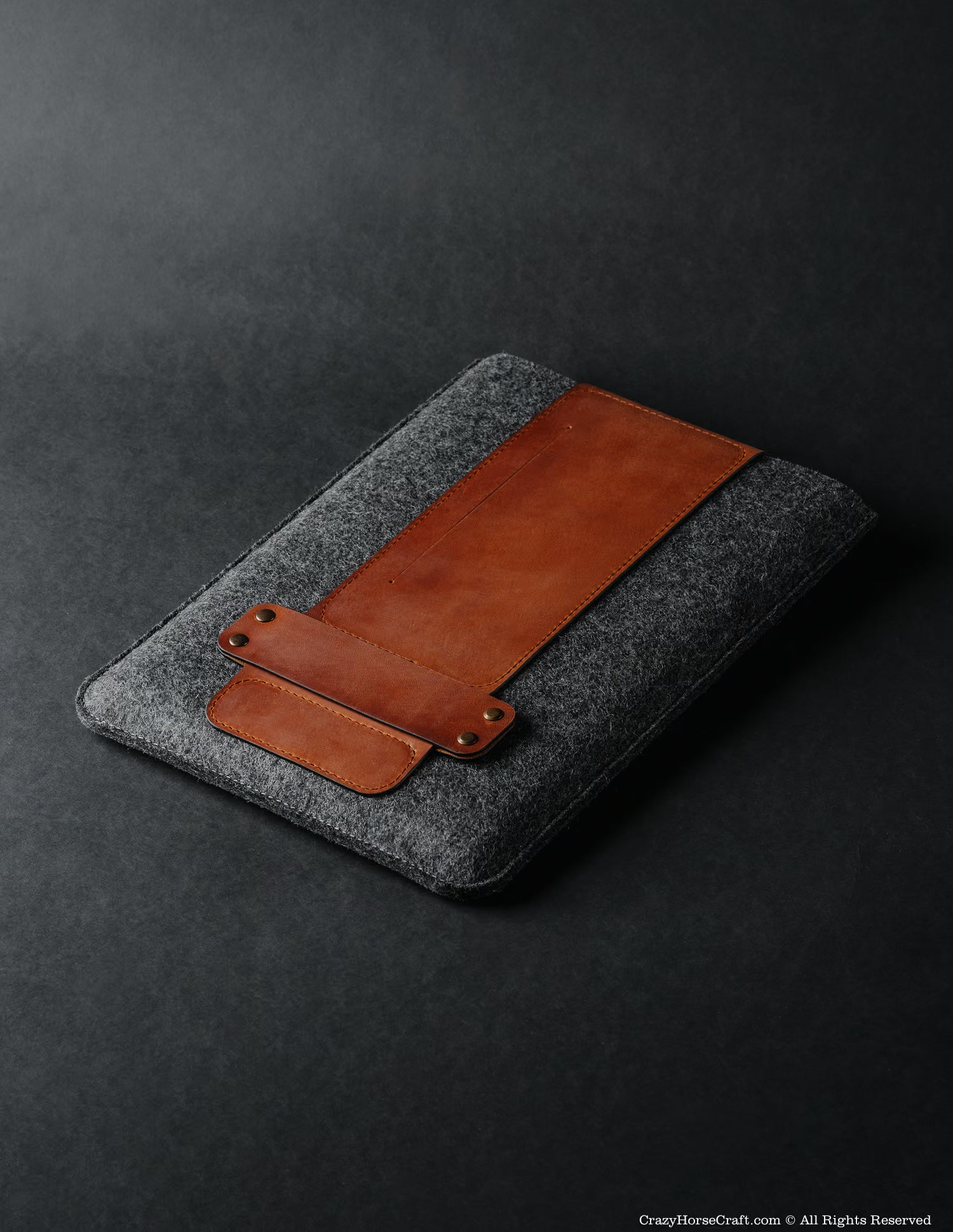 Leather & Wool Felt MacBook Pro sleeve, case