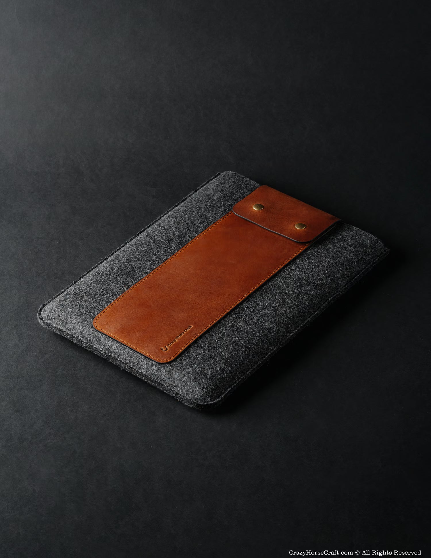 Leather & Wool Felt MacBook Pro sleeve, case