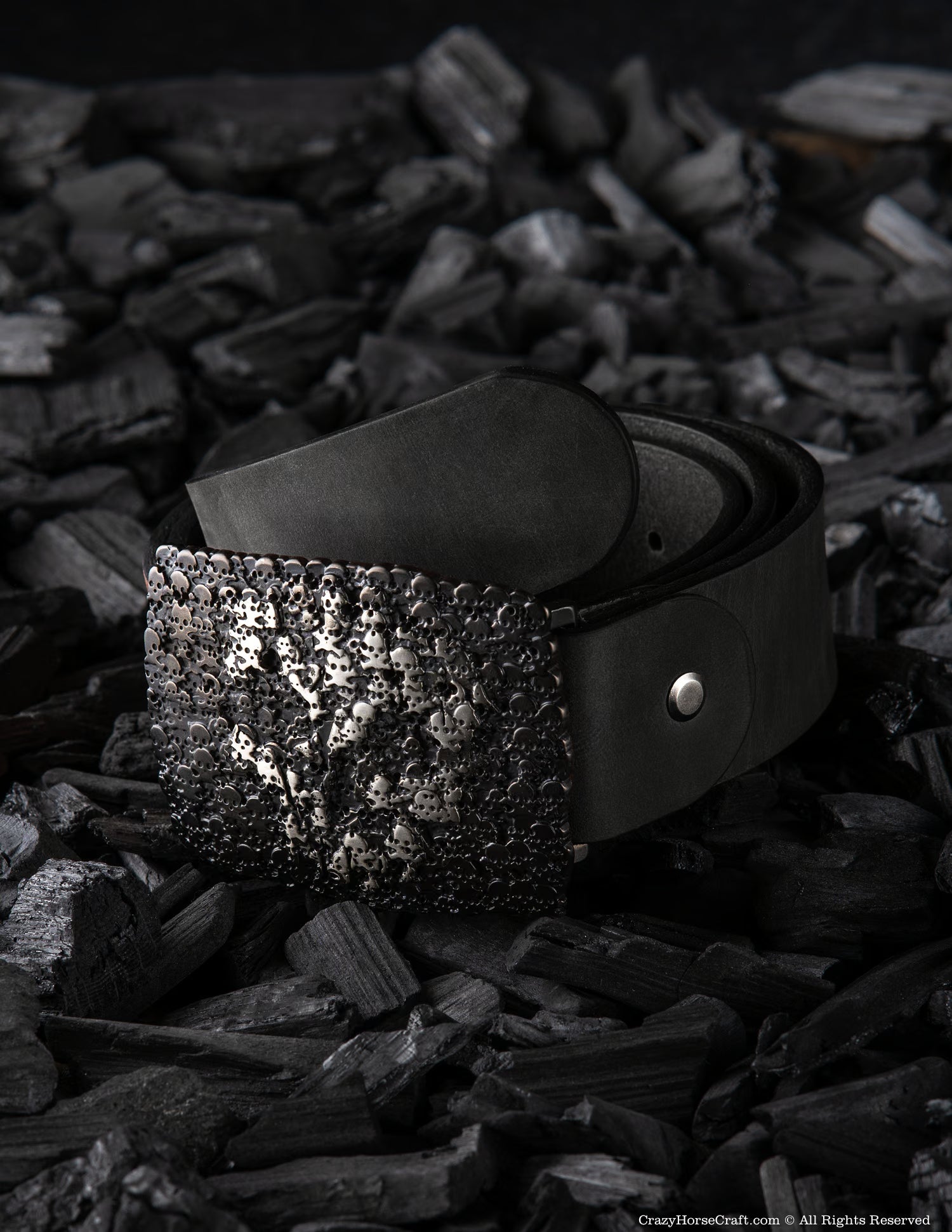 Vegetable Tanned Leather Belt | Carbon Black