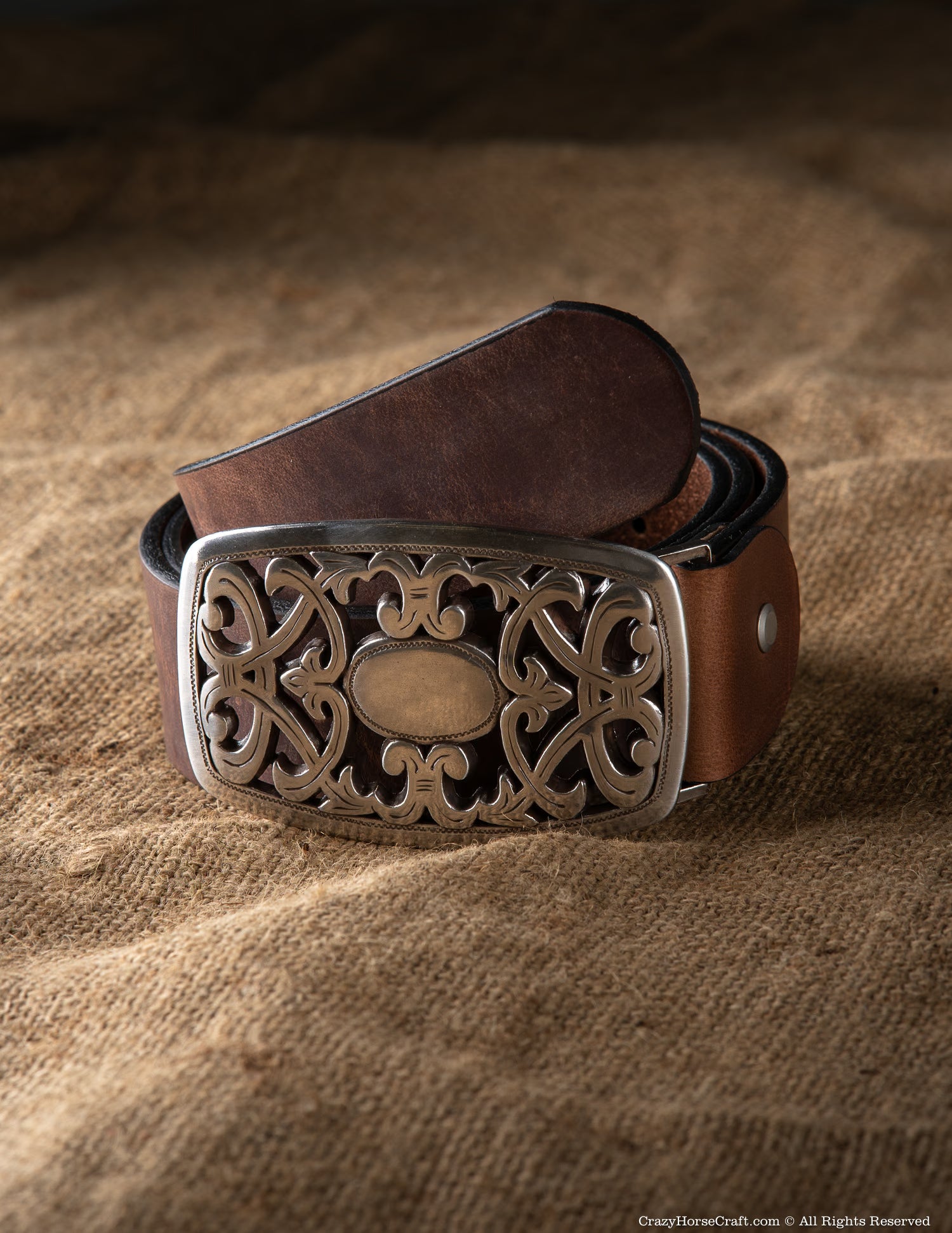 Vegetable Tanned Leather Belt | Classic Brown