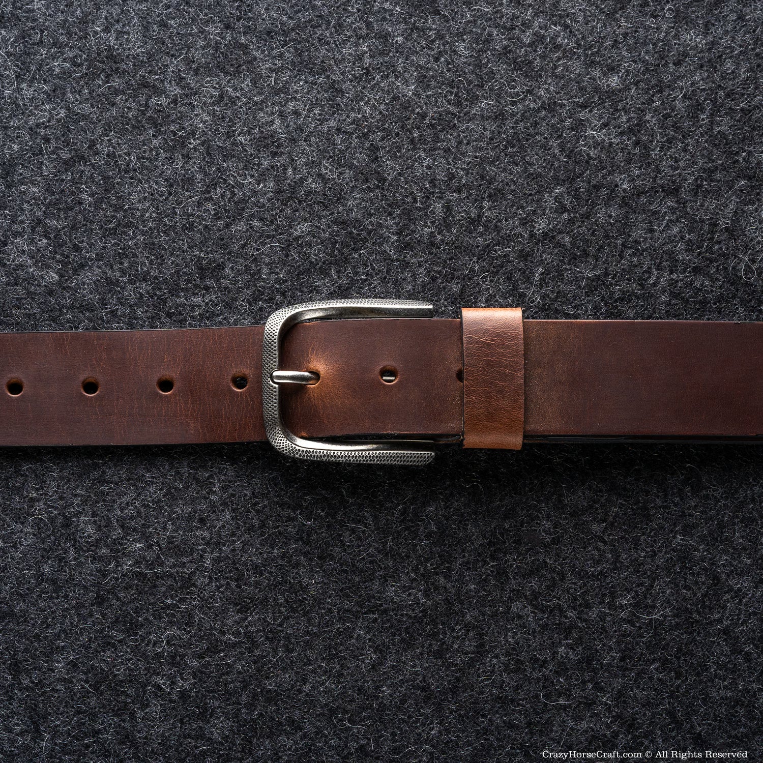 Vegetable Tanned Leather Belt | Classic Brown