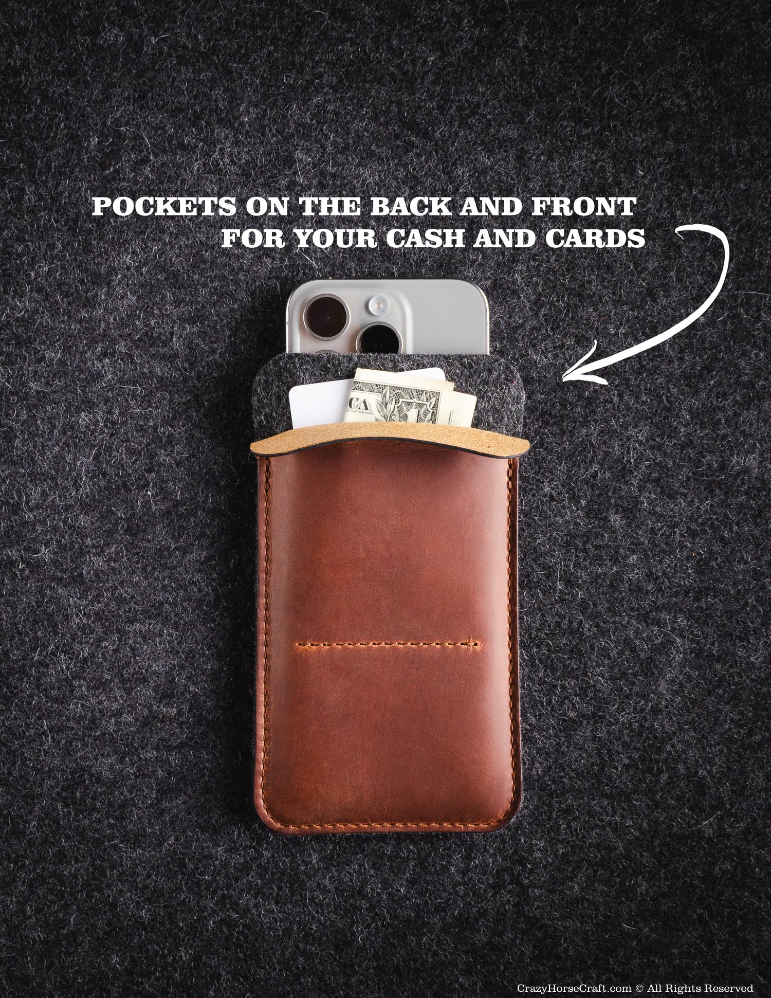 Classic Leather & Felt Samsung Case