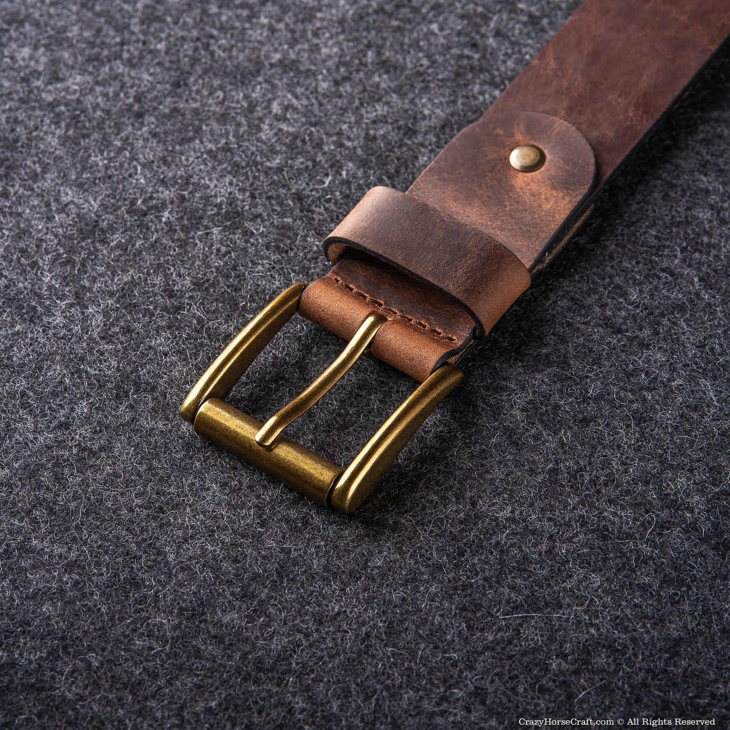 Vegetable Tanned Leather Belt | Classic Brown