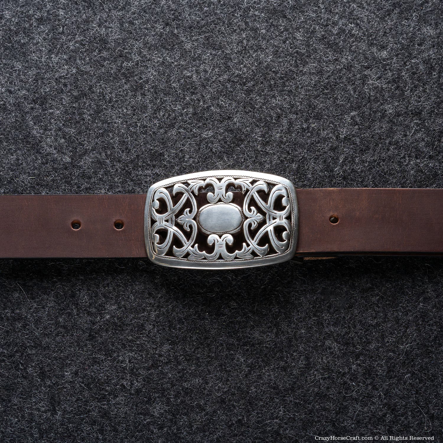 Vegetable Tanned Leather Belt | Classic Brown