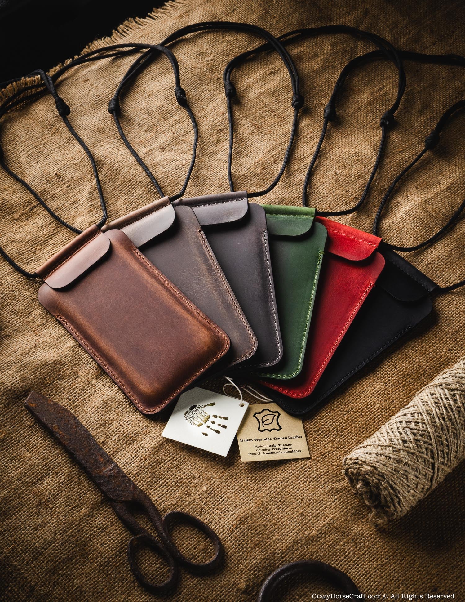 Iphone Leather Bag For Mobile Phone THOMAS RFID Protected Leather