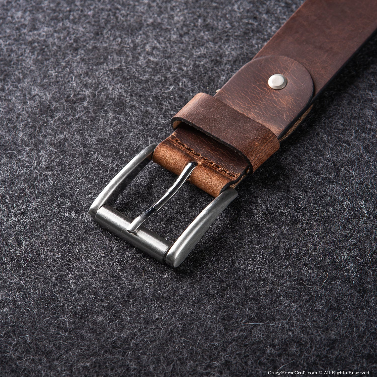 Vegetable Tanned Leather Belt | Classic Brown