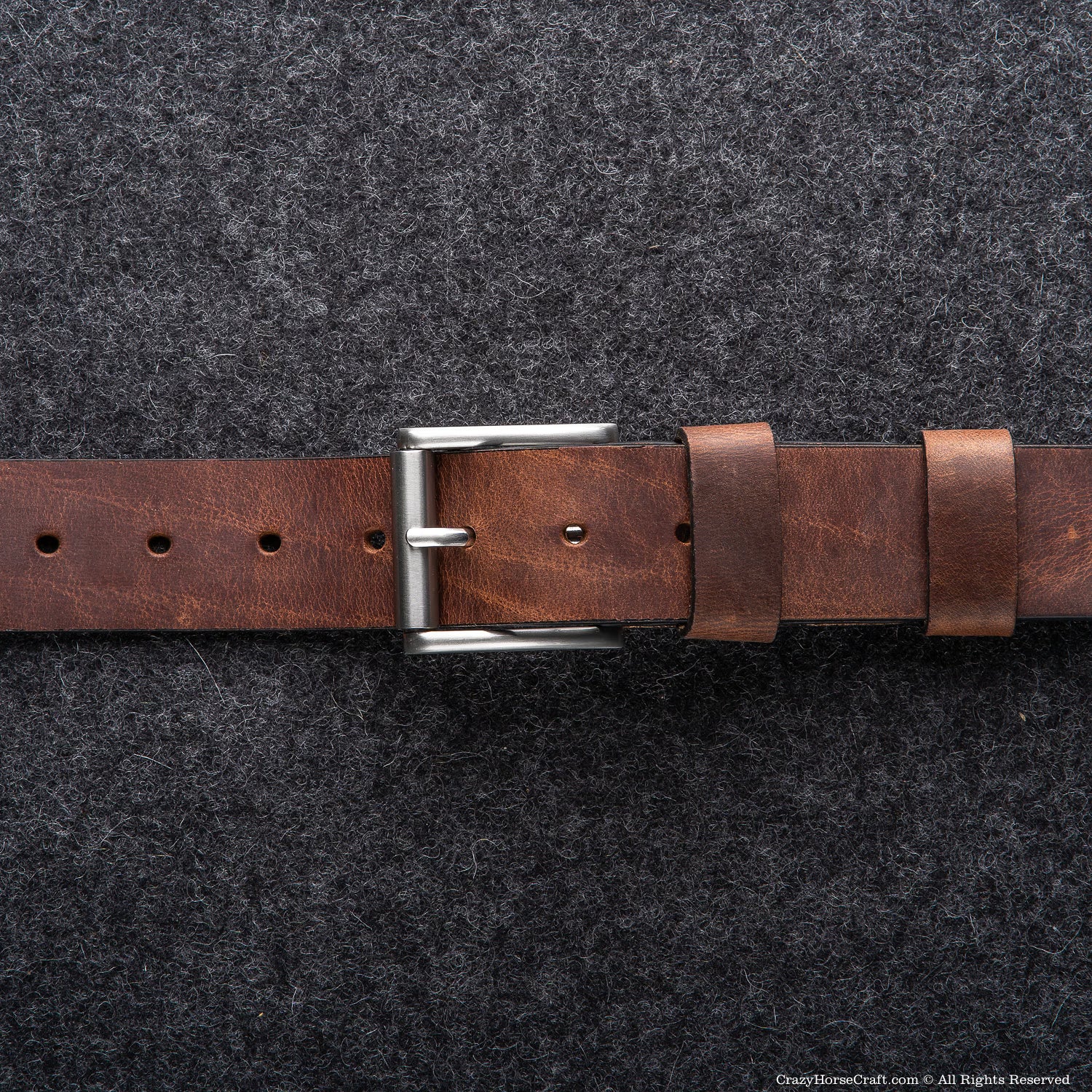 Vegetable Tanned Leather Belt | Classic Brown