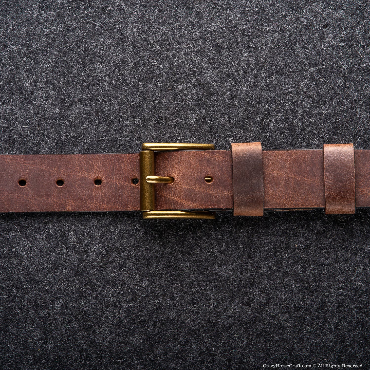Vegetable Tanned Leather Belt | Classic Brown