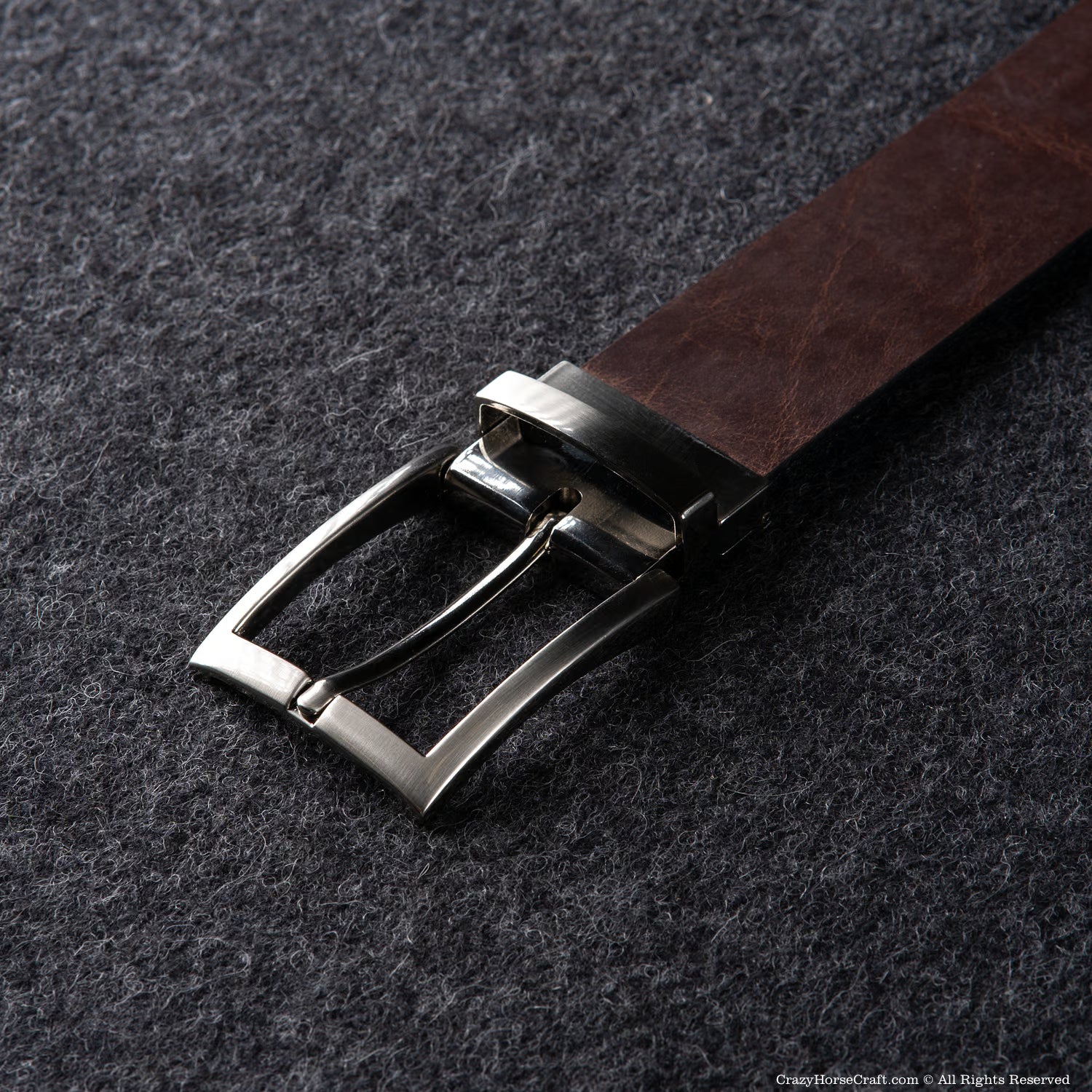 Vegetable Tanned Leather Belt | Classic Brown
