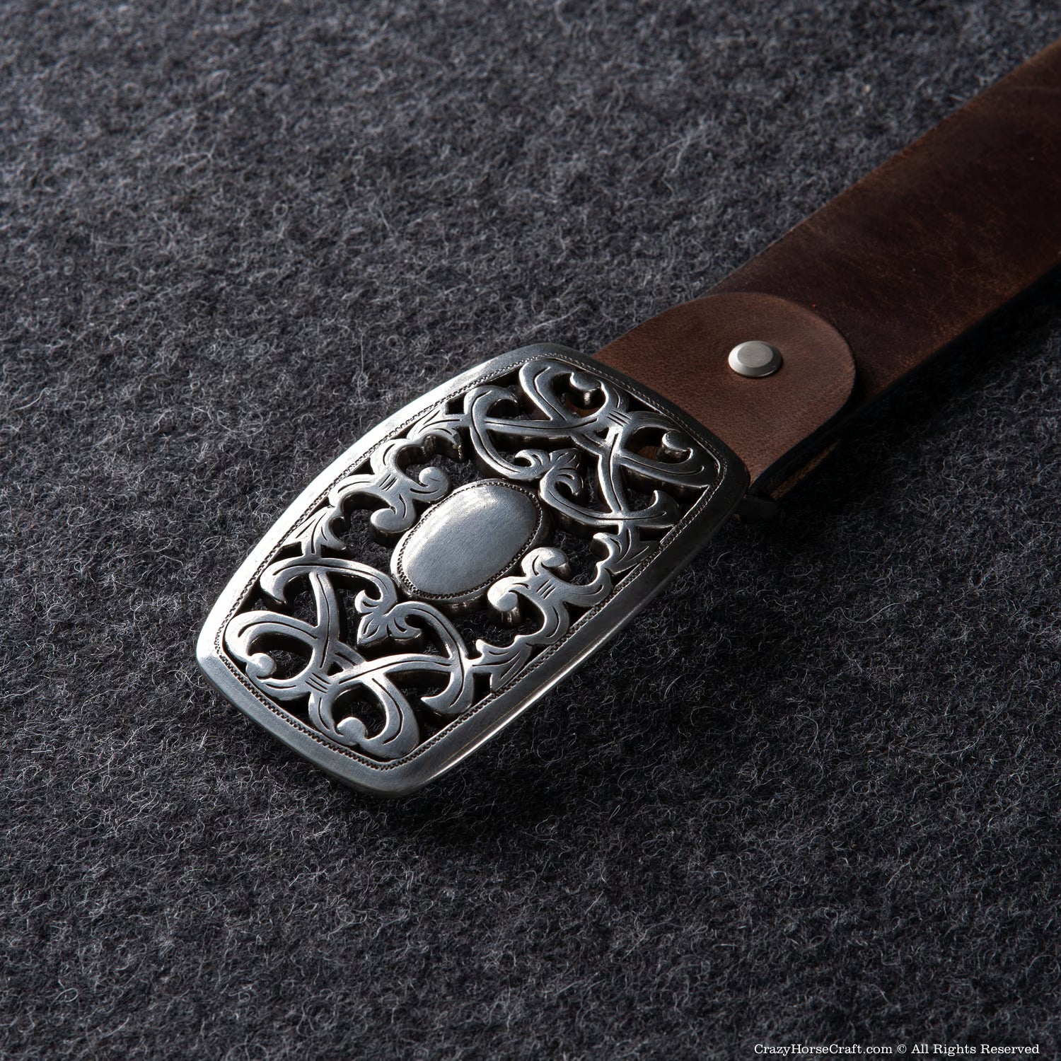 Vegetable Tanned Leather Belt | Classic Brown