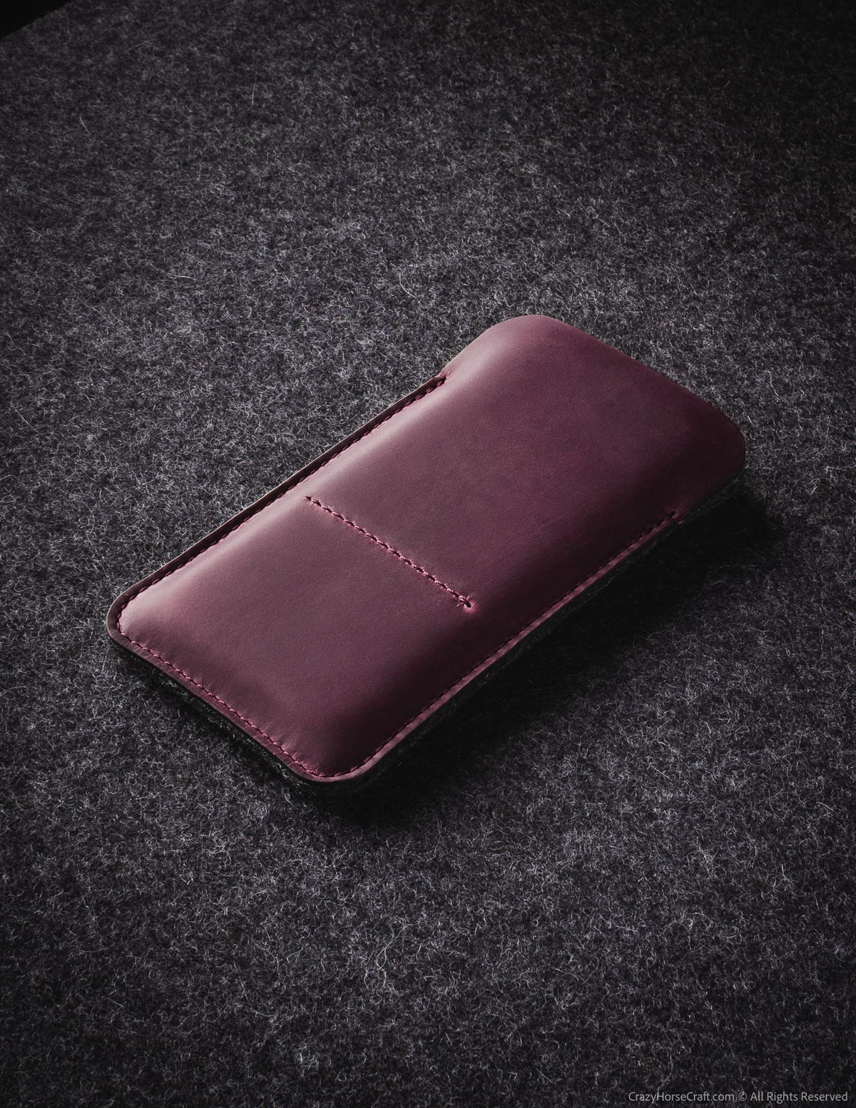 #color of the leather_burgundy red