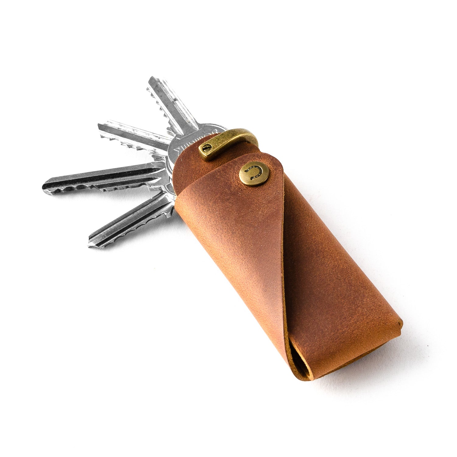 Minimalist Leather Key Organiser/Holder | Classic Brown