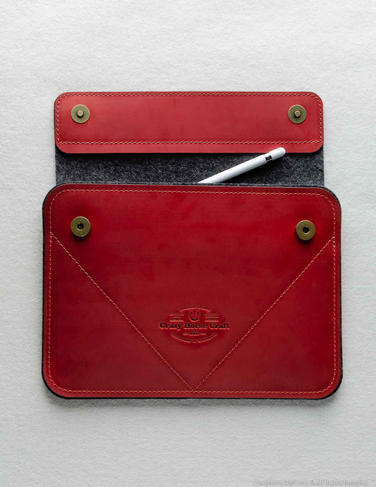 Leather iPad Pro/Air Case | Fragola Red