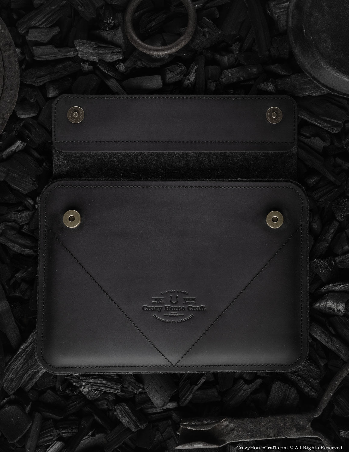 Leder iPad Pro/Air Tasche | Carbon Black