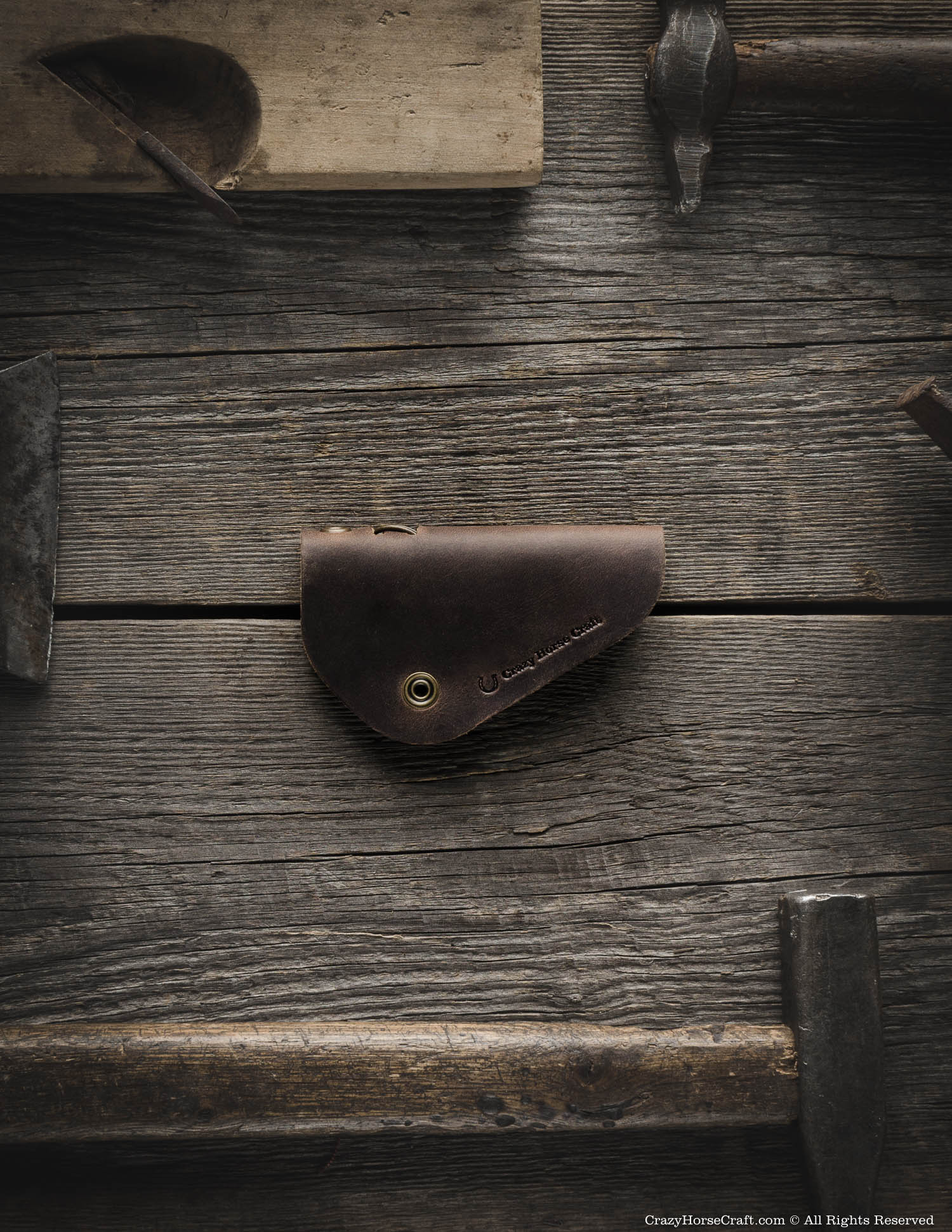 Leather Key Holder, Organizer | Wood Brown