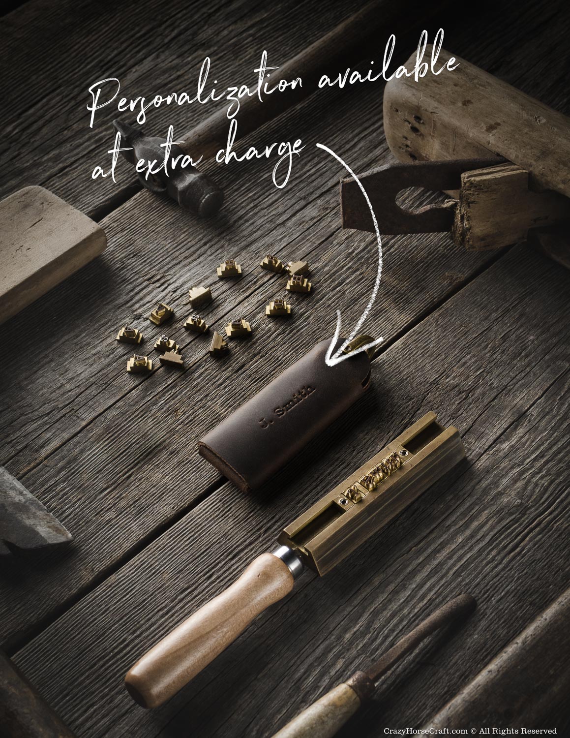 Minimalist Leather Key Organiser/Holder | Wood Brown
