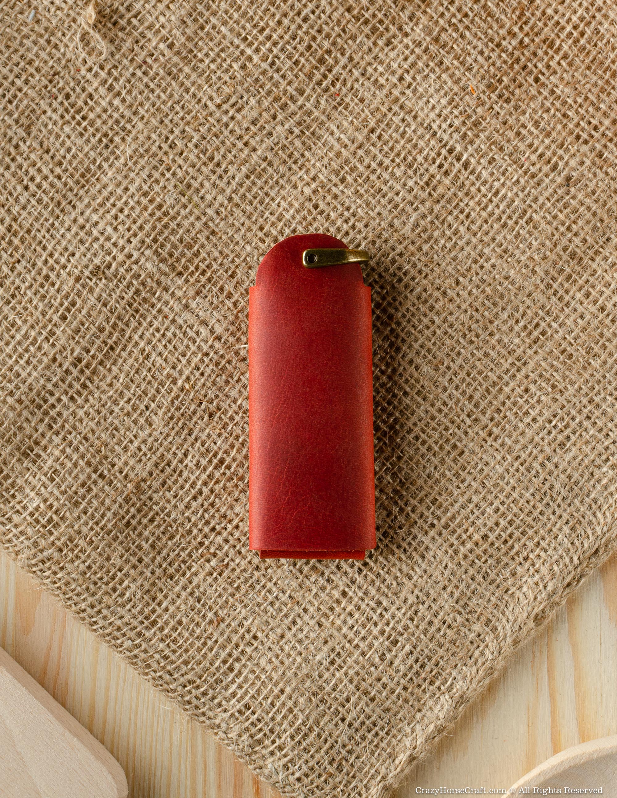 Minimalist Leather Key Organiser/Holder | Fragola Red