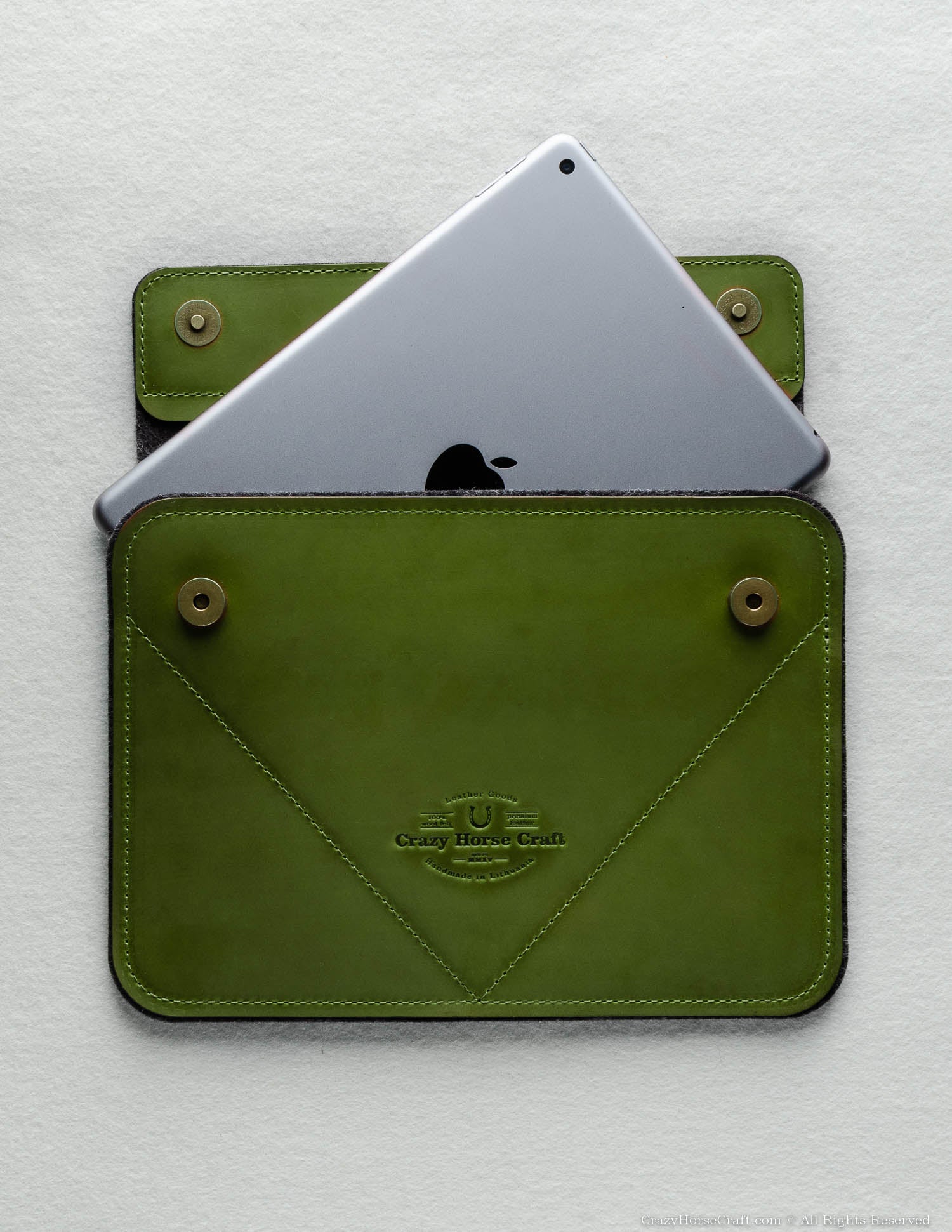 Leather iPad Pro/Air Case | Alpine Green