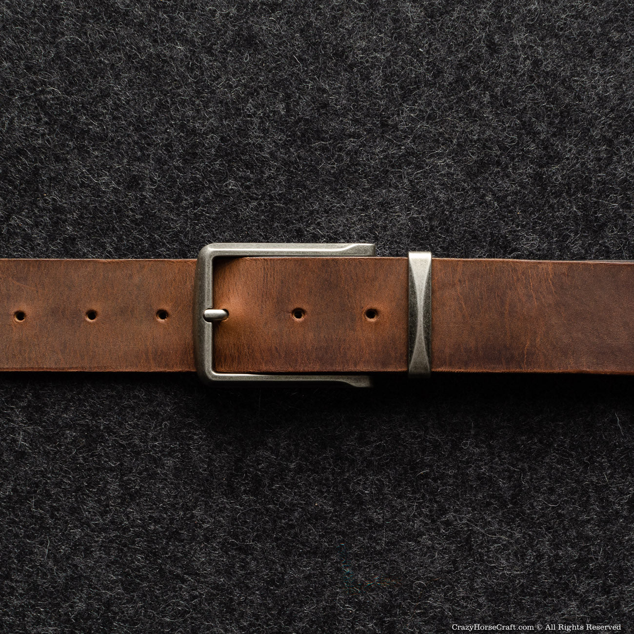 Vegetable Tanned Leather Belt | Classic Brown