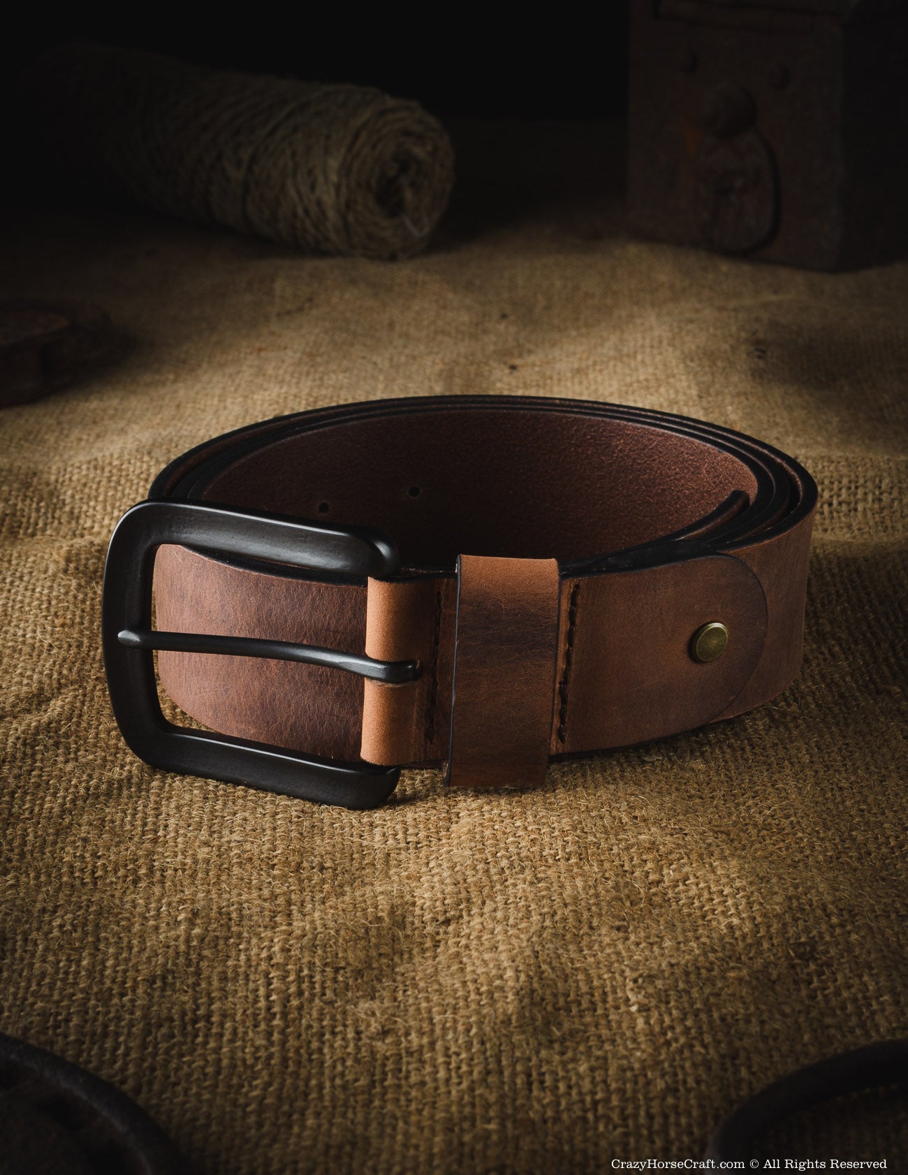 Vegetable Tanned Leather Belt | Classic Brown