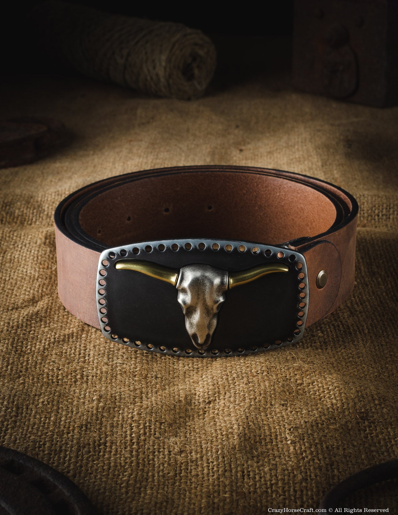 Vegetable Tanned Leather Belt | Classic Brown