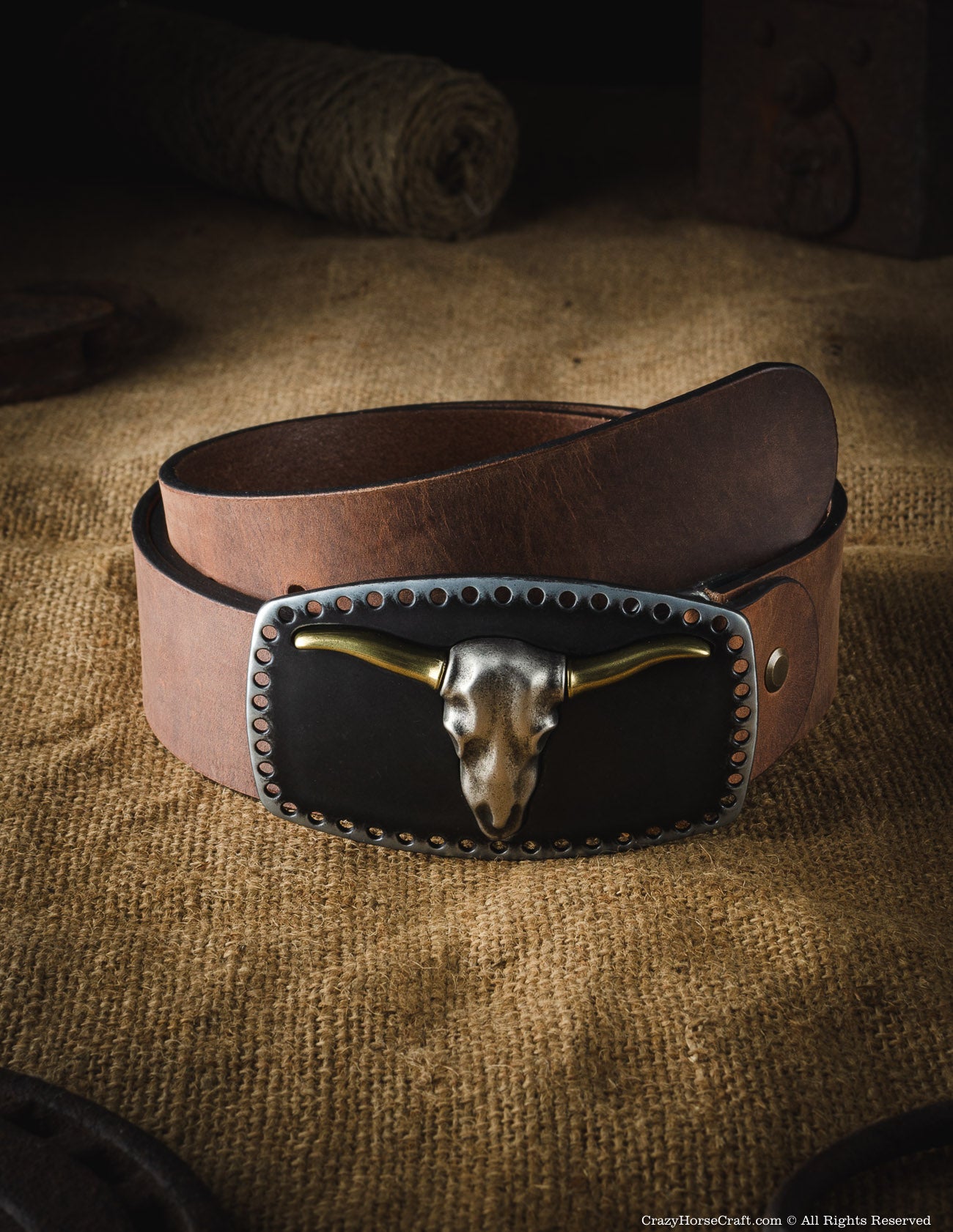 Vegetable Tanned Leather Belt | Classic Brown