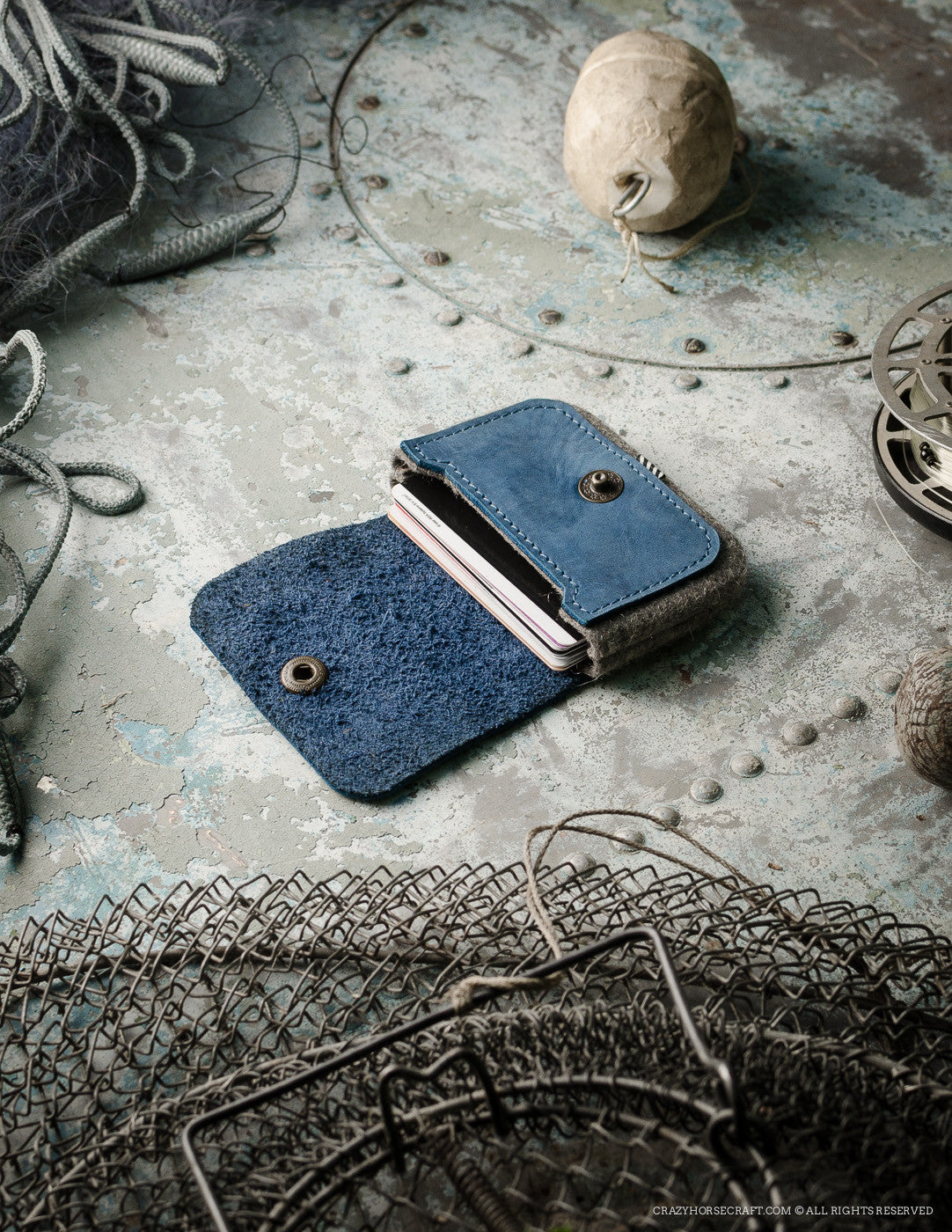 Wollfilz Kartenhalter & Geldbörse | OceanBlue