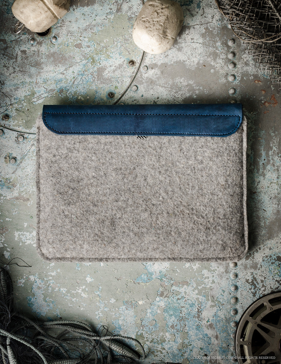 Felt MacBook/iPad case | OceanBlue