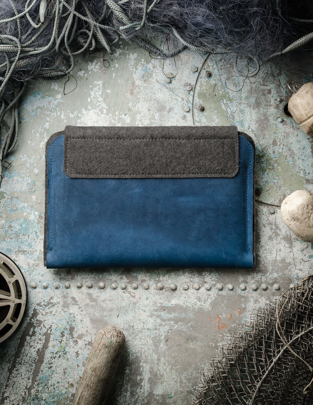 Leather MacBook Case | OceanBlue