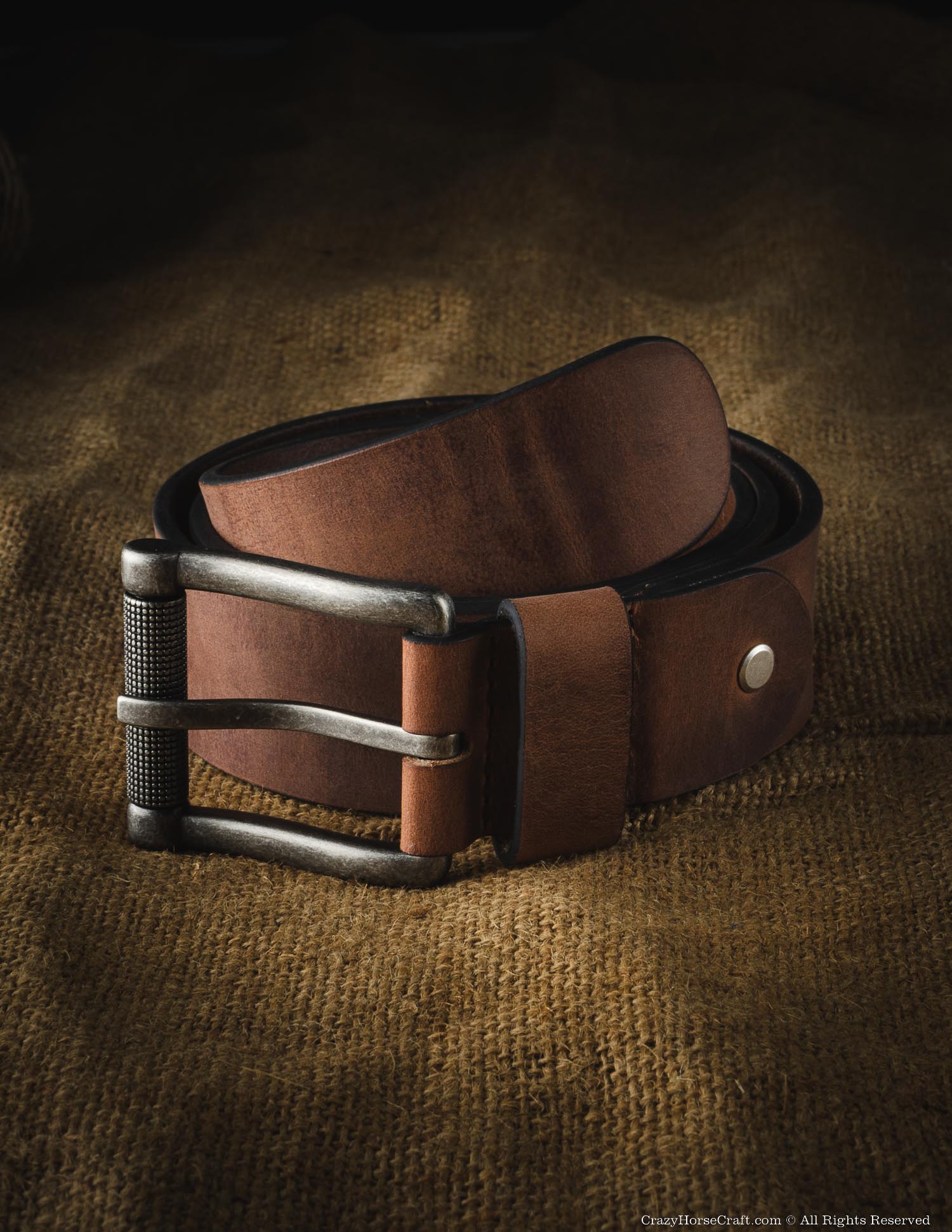 Vegetable Tanned Leather Belt | Classic Brown