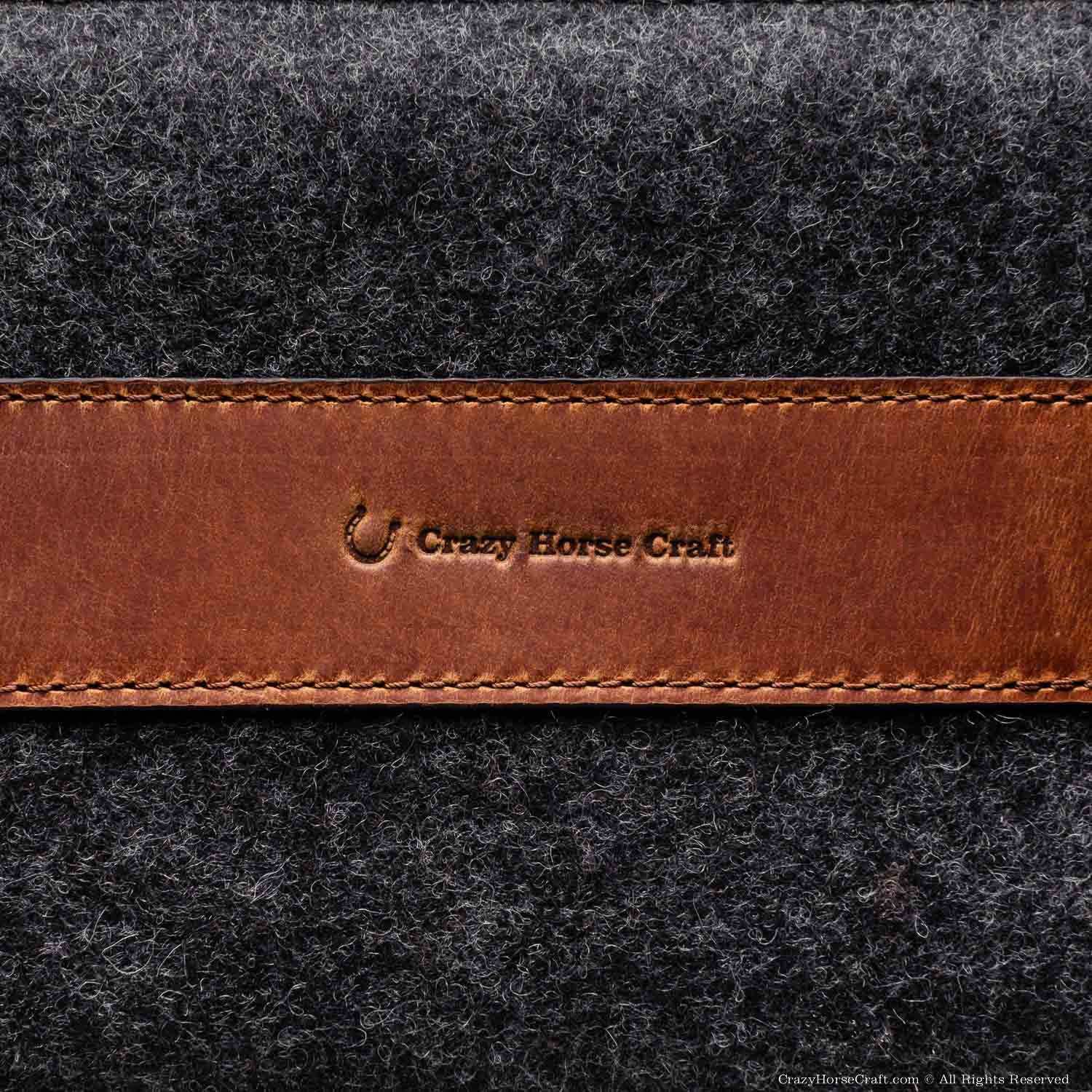 Wool Felt and Leather Kindle eBook Sleeve / Case