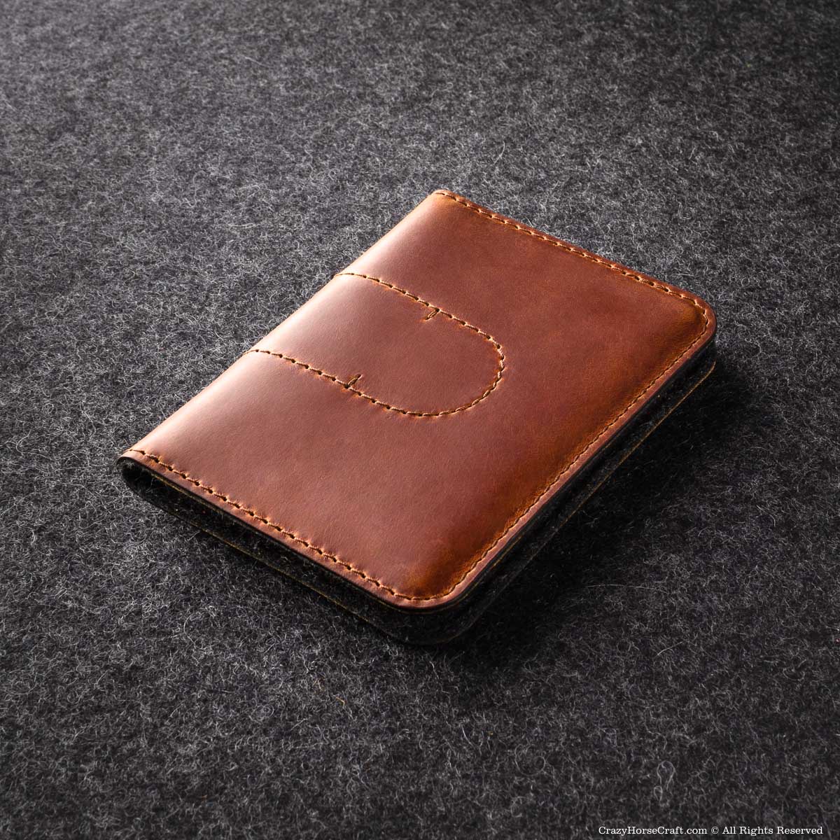 Veg-Tanned Leather AirTag Passport Wallet / Case