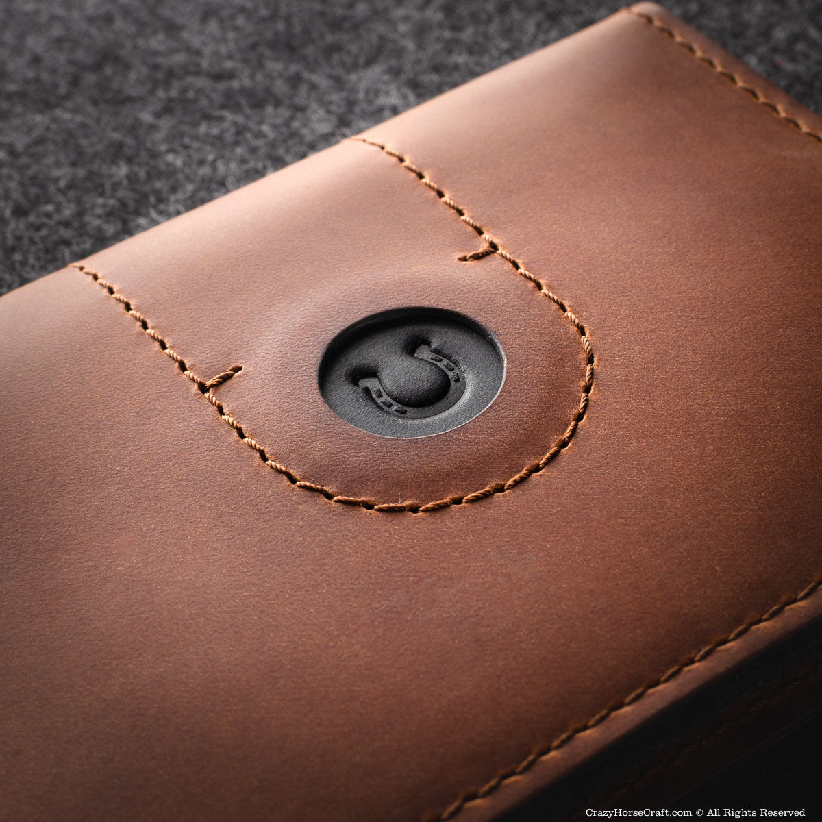 Veg-Tanned Leather AirTag Passport Wallet / Case