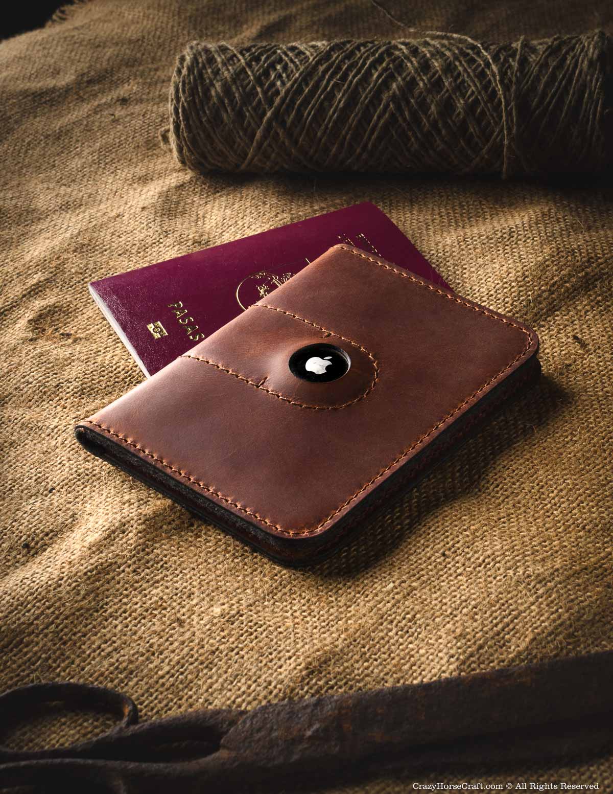 Leather Passport Holder; Slim Luxury Passport Cover; Minimalist Leather Passport Wallet - Handmade & Hand-Stitched