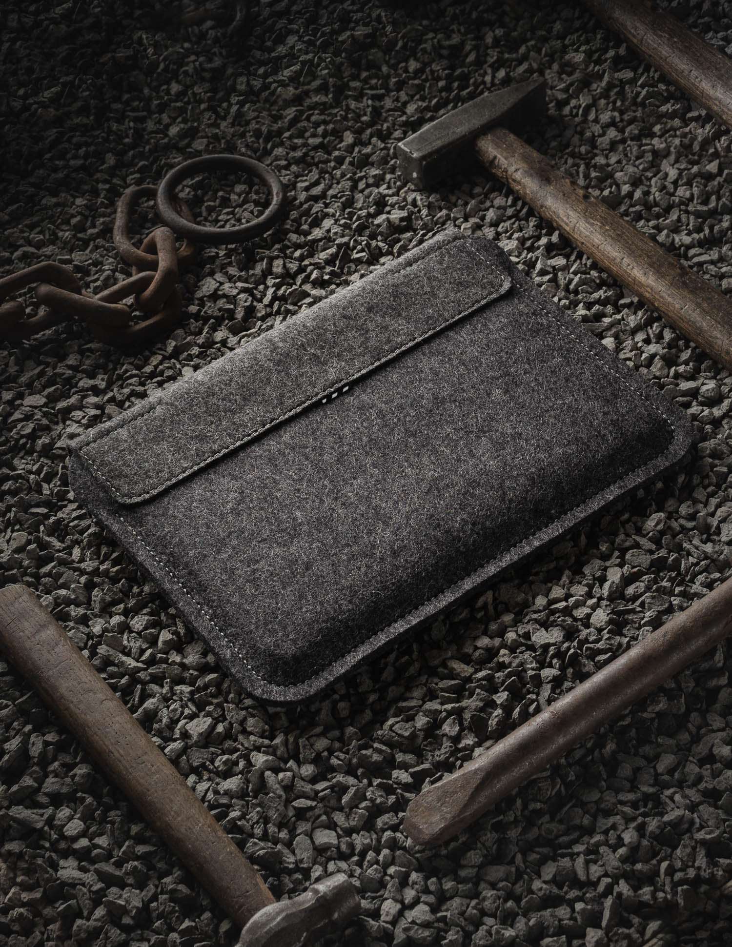 Leder iPad Pro/Air Tasche | Stone Grey