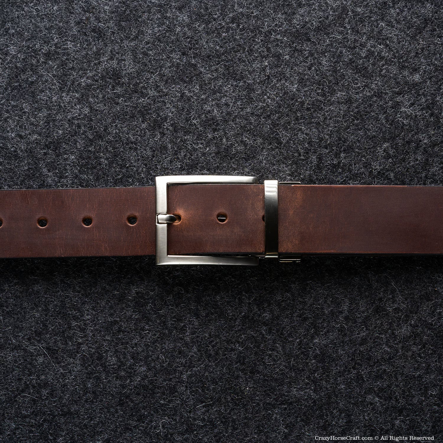 Vegetable Tanned Leather Belt | Classic Brown