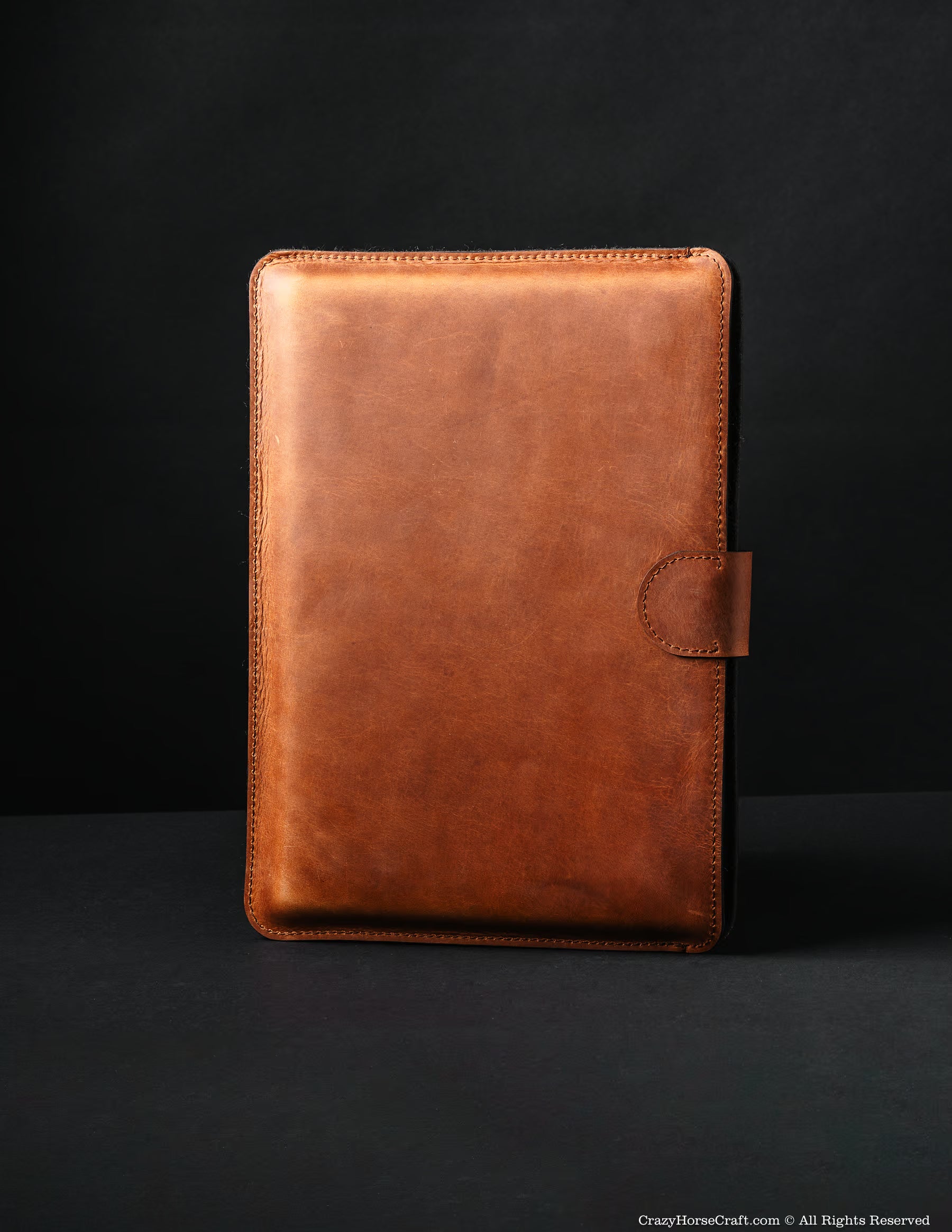 Leather MacBook Sleeve — Italian Vegetable-Tanned Leather | MacBook Air, Pro & Neo back