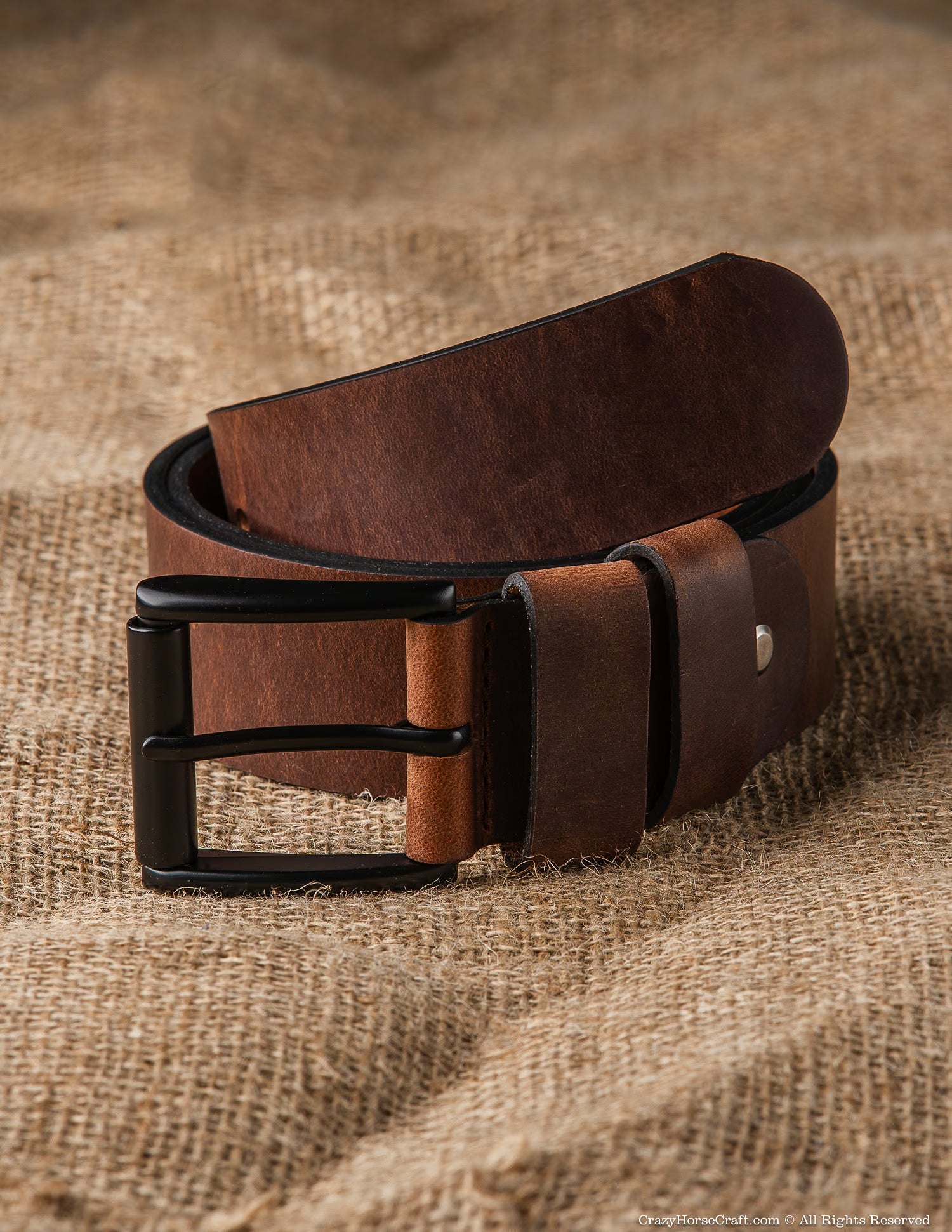 Vegetable Tanned Leather Belt | Classic Brown