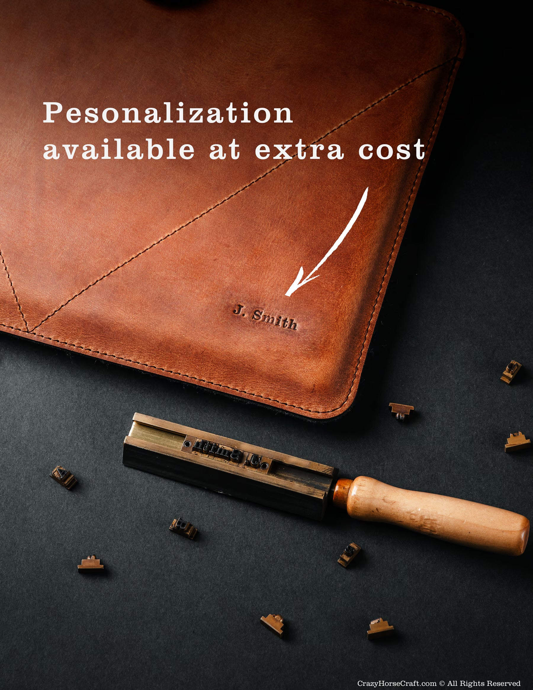 personalized Leather MacBook Sleeve — Italian Vegetable-Tanned Leather | MacBook Air, Pro & Neo