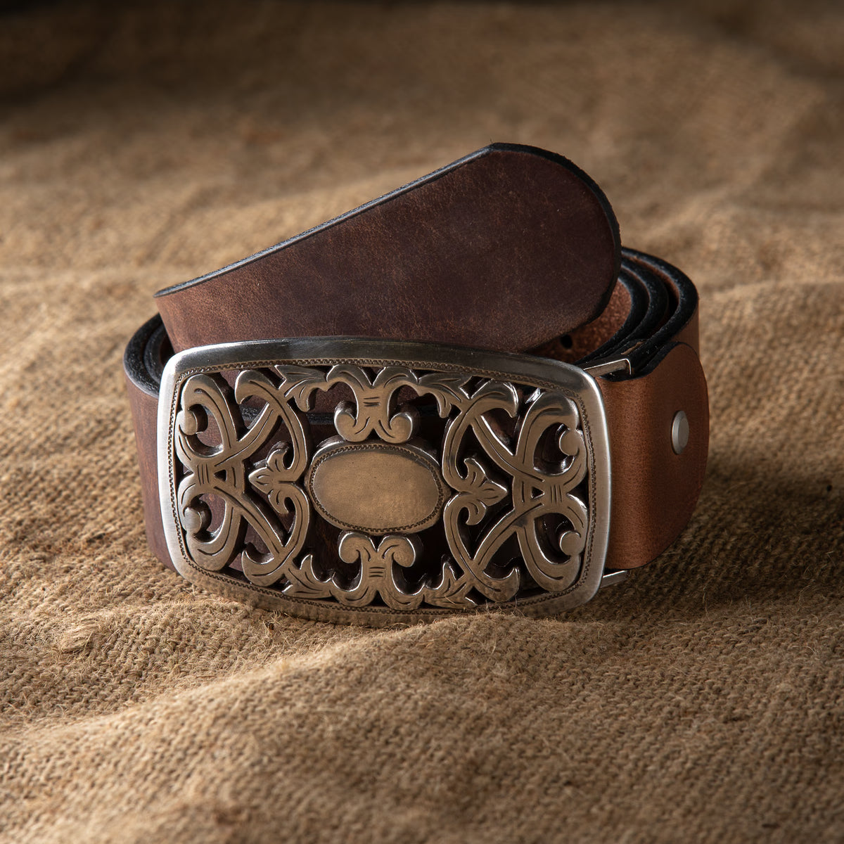 Vegetable Tanned Leather Belt | Classic Brown