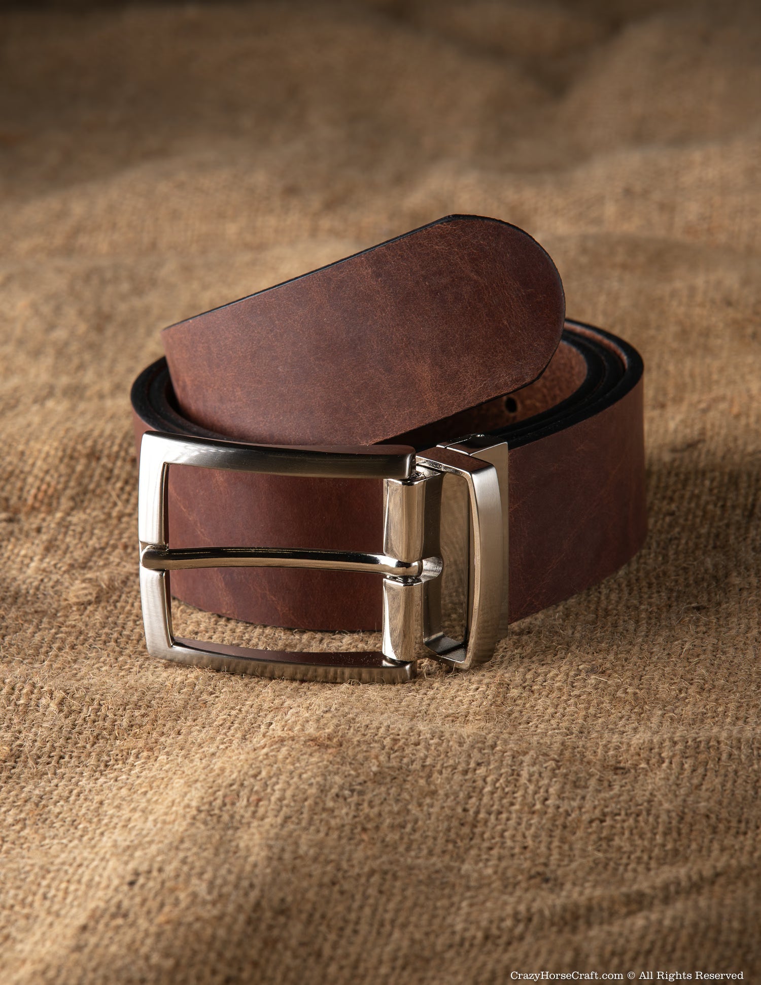 Vegetable Tanned Leather Belt | Classic Brown