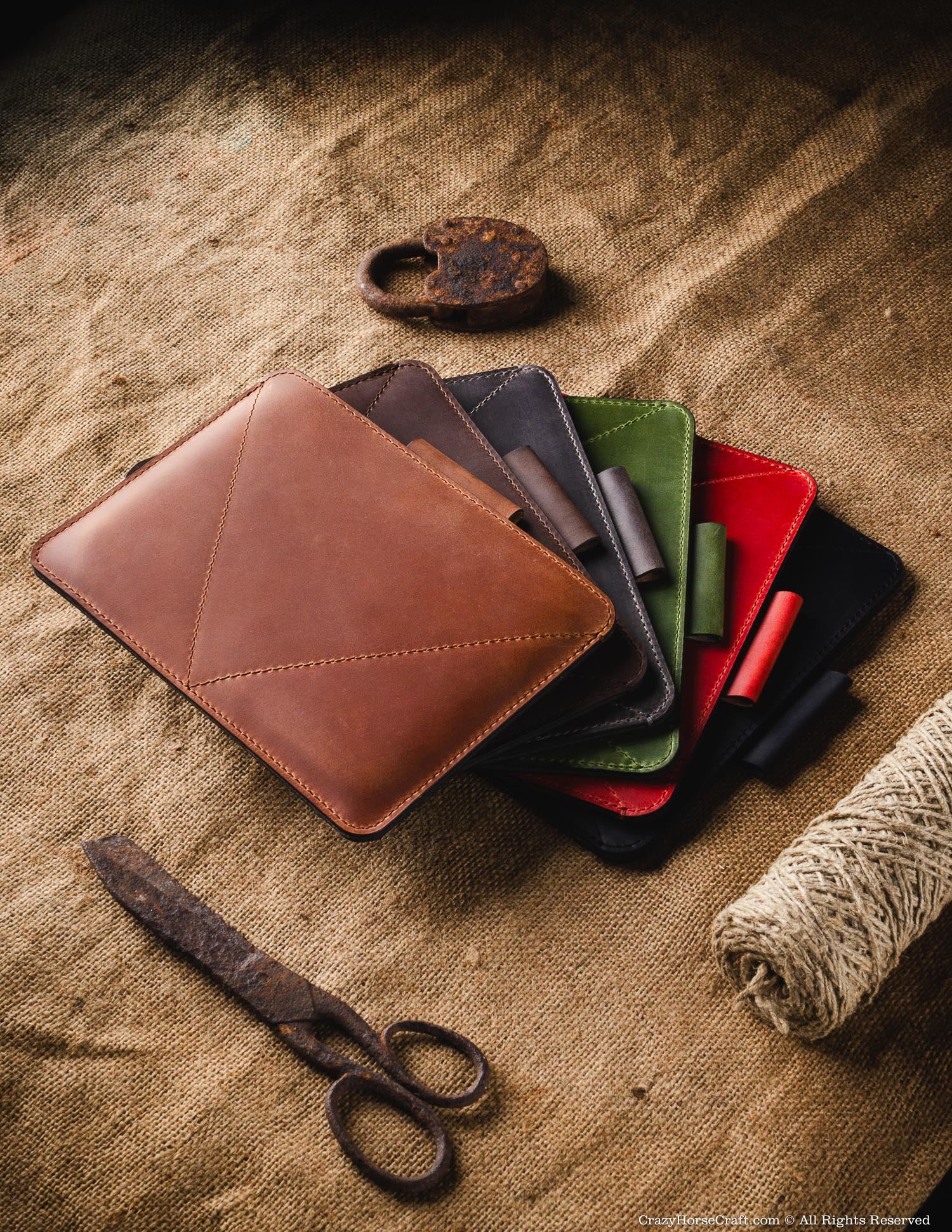 Klassische iPad Mini-Tasche aus Leder und Filz