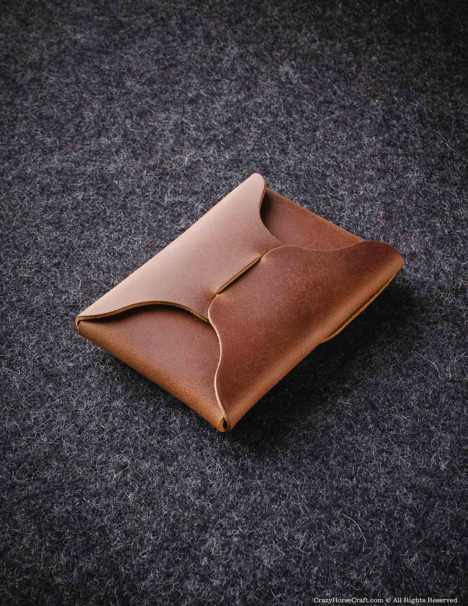 Crazy Horse Leather Slim Card Wallet