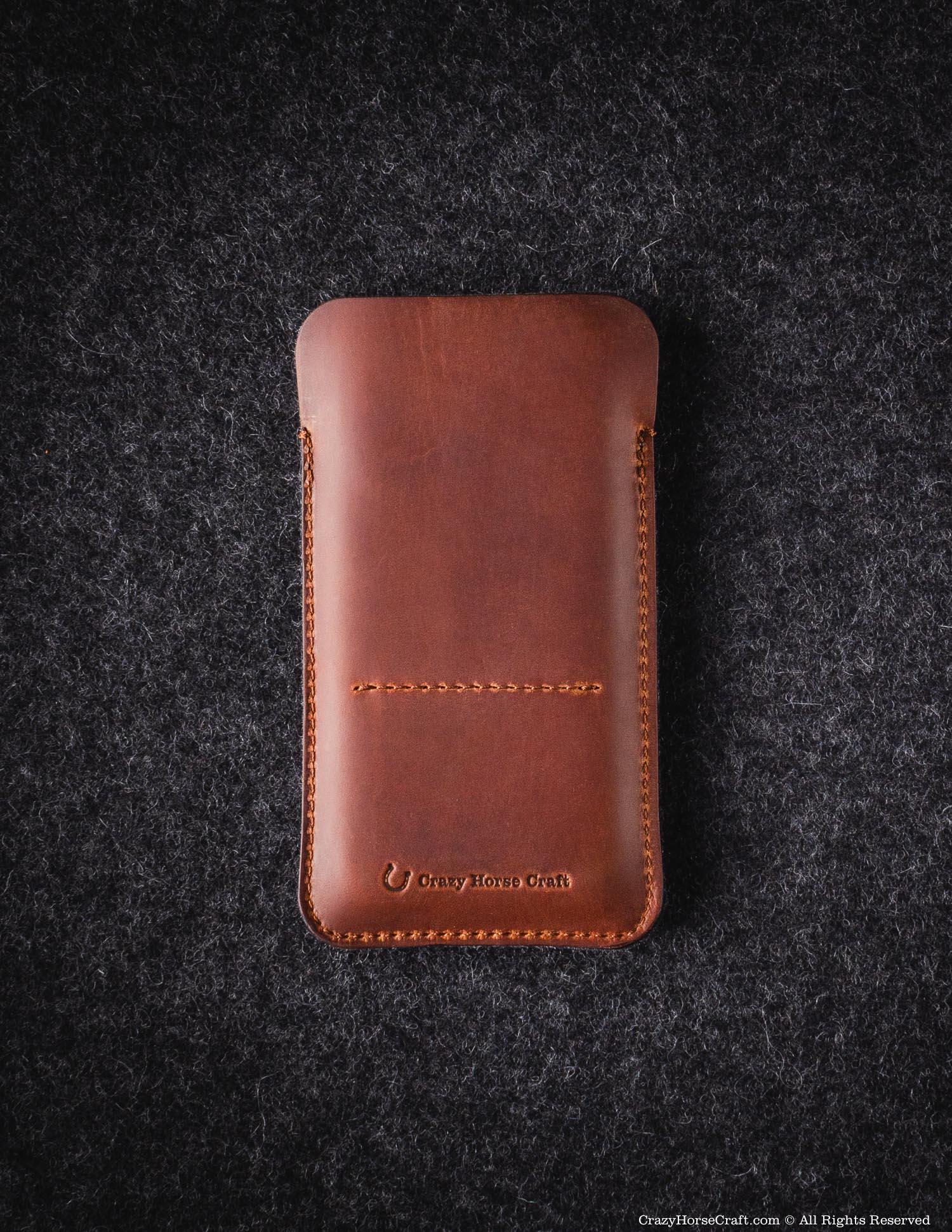 Classic Leather & Felt Phone Case