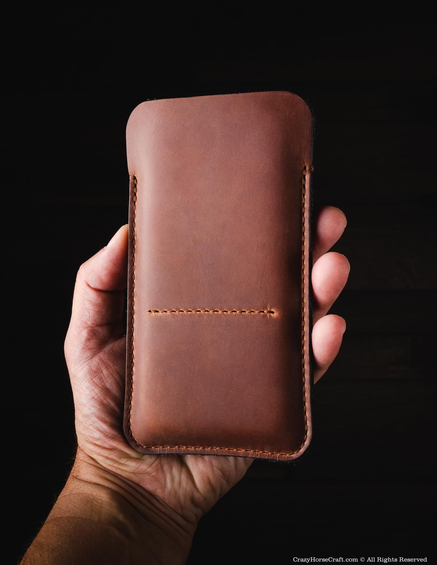 Classic Leather & Felt Phone Case