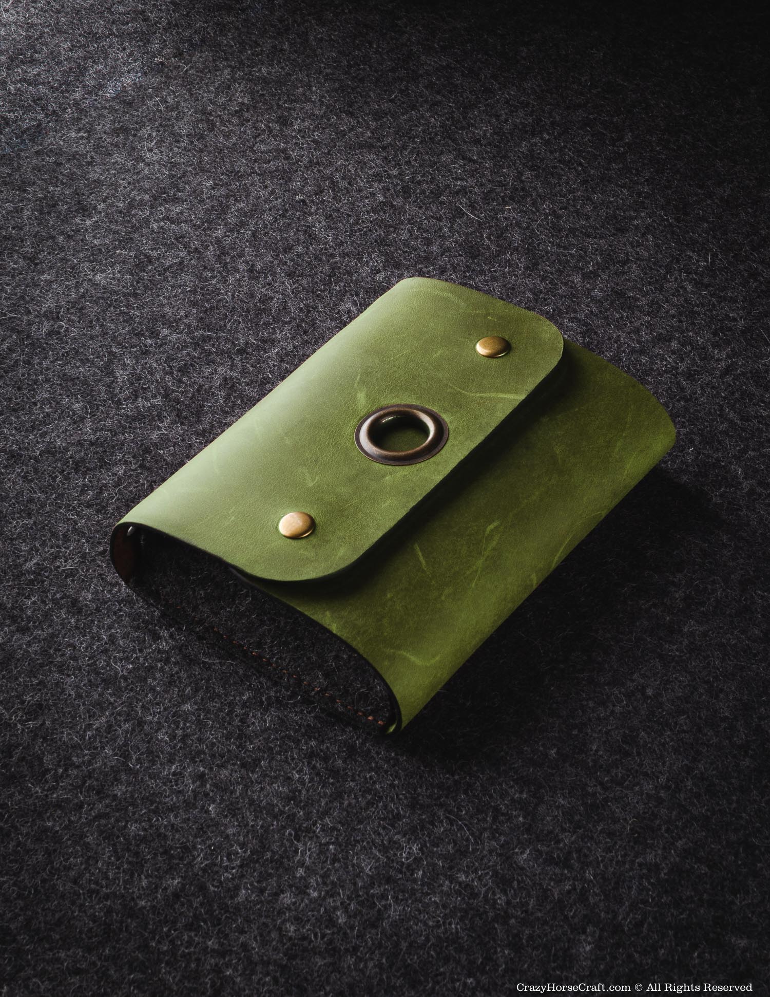 #color of the leather_alpine green