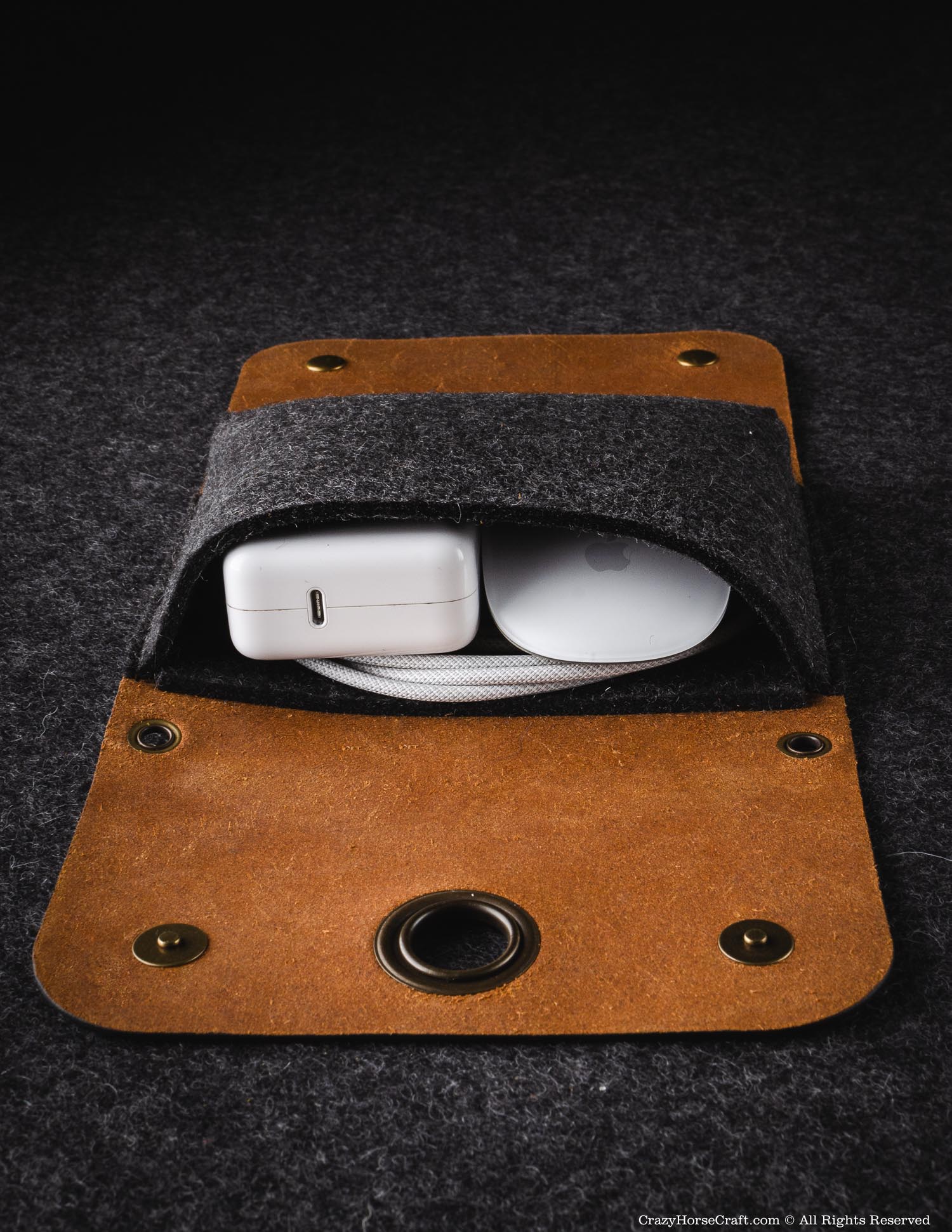 Leather Travel Bag / Cable Organizer