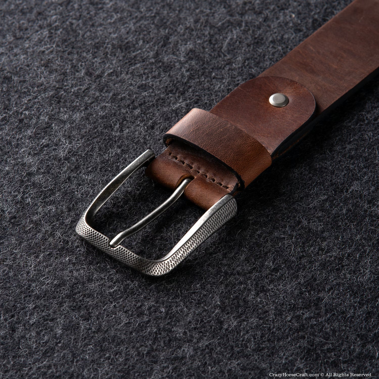 Vegetable Tanned Leather Belt | Classic Brown